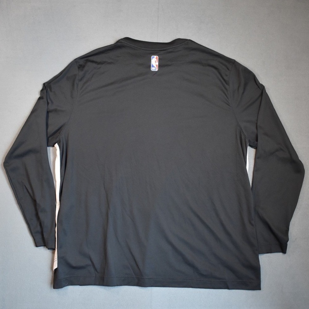 Nike San Antonio Spurs Black Long Sleeve Performance Tee Warm Up XX-Large - Picture 3 of 7